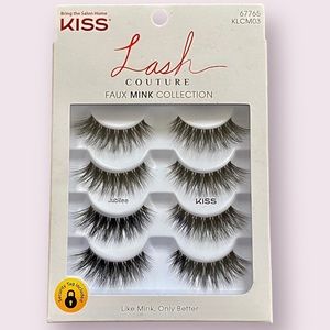 Kiss Lash Couture Faux Mink Jubilee Lashes 4 pack 67765 KLCM03